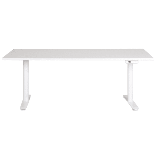 Secretária de pé ajustável eletricamente DESTINAS Branco 180 cm 80 cm