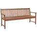 Beliani Banco Madera de acacia con certificado FSC® VIVARA Beliani Banco Madera de acacia con certificado FSC® VIVARA Rojo