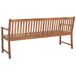 Beliani Banco Madera de acacia con certificado FSC® VIVARA Beliani Banco Madera de acacia con certificado FSC® VIVARA Rojo