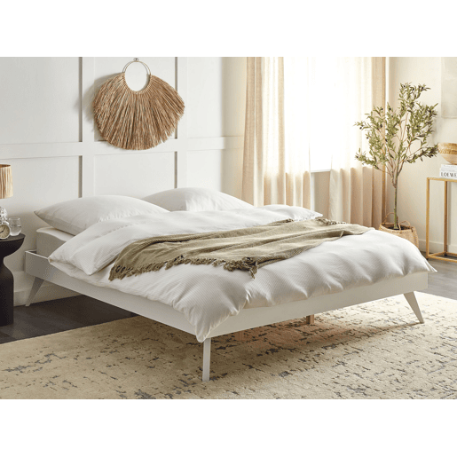Cama sem cabeceira BERRIC 180 x 200 cm Branco