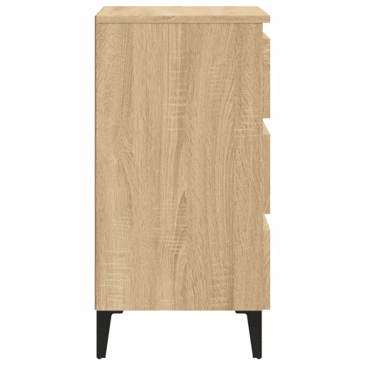 vidaXL Mesa de cabeceira c pernas de metal 40x35x69cm carvalho sonoma vidaXL Mesa de cabeceira c pernas de metal 40x35x69cm carvalho sonoma