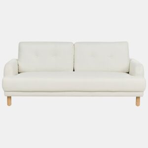 Sofá TUVE Tecido Branco creme 3 lugares