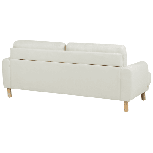 Sofá TUVE Tecido Branco creme 3 lugares Sofá TUVE Tecido Branco creme 3 lugares