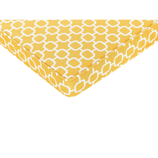Conjunto de 2 almofadas de cadeira para jardim TERNI 37 x 34 cm Amarelo