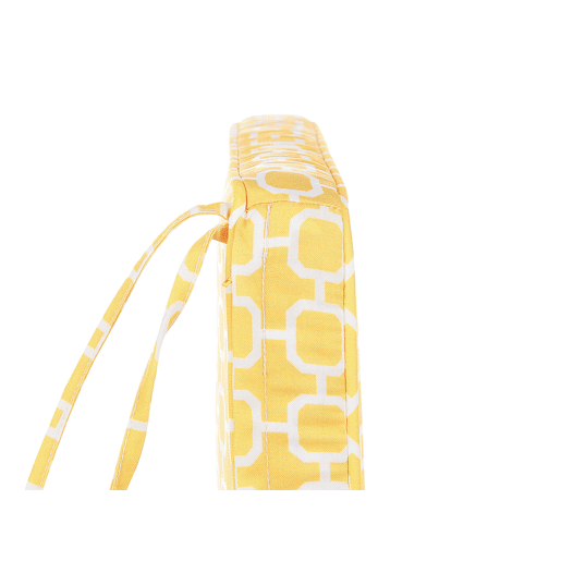 Conjunto de 2 almofadas de cadeira para jardim TERNI 37 x 34 cm Amarelo