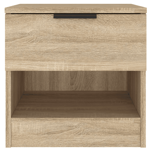 vidaXL Mesas de cabeceira 2pcs derivados de madeira carvalho sonoma