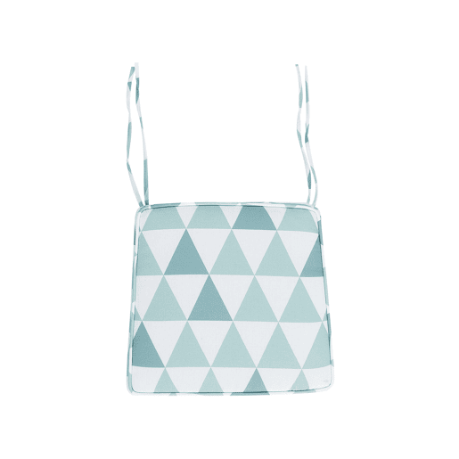 Conjunto de 2 almofadas de cadeira para jardim TERNI 37 x 34 cm Azul claro