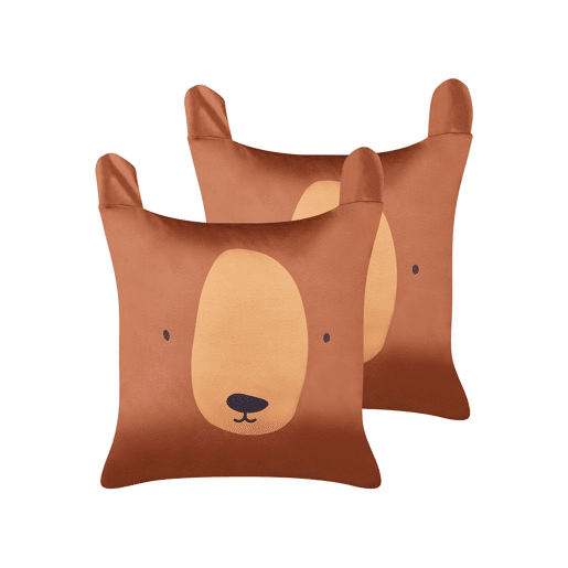Beliani Almofada decorativa TEDDYBEAR