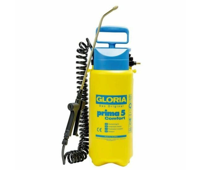 Pulverizador a presión para jardín gloria prima 5 comfort plástico 5 l