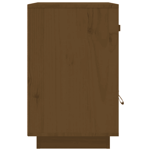 vidaXL Mesas de cabeceira 2 pcs 40x34x55 cm pinho maciço castanho mel