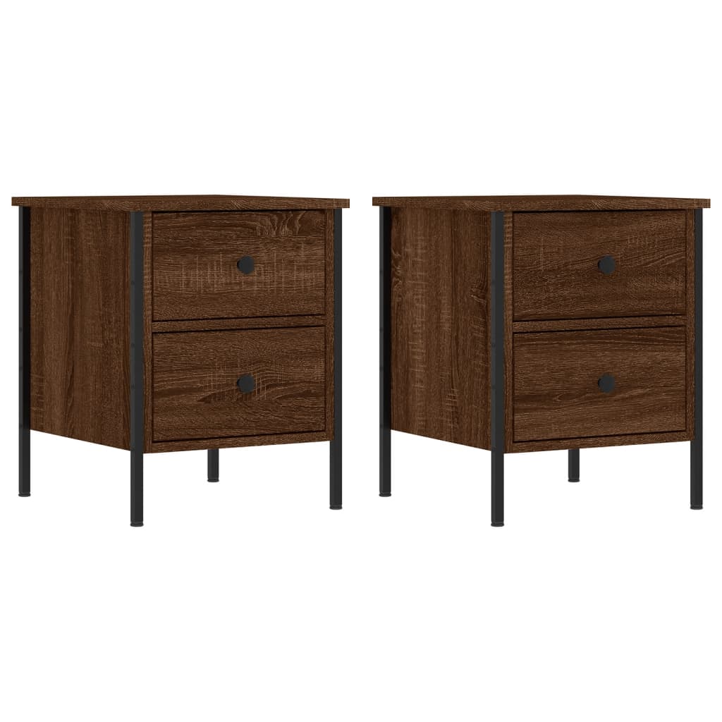 2 Mesitas de noche 40 Marrón