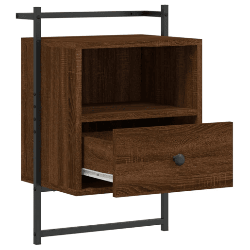 vidaXL Mesas cabeceira 2 pcs 40x30x61 deriv. madeira carvalho castanho vidaXL Mesas cabeceira 2 pcs 40x30x61 deriv. madeira carvalho castanho