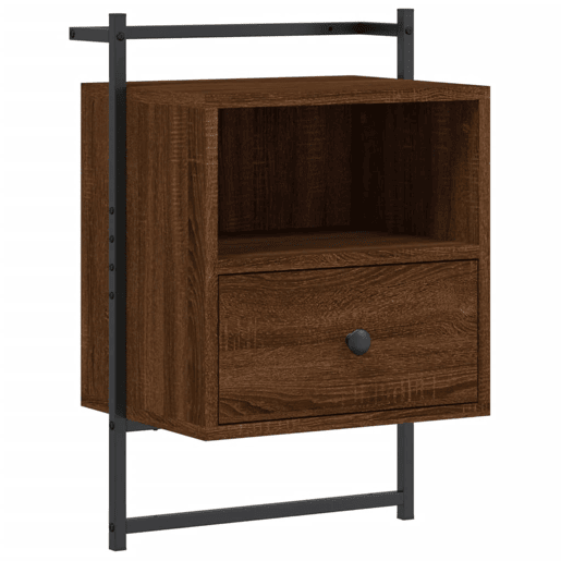 vidaXL Mesas cabeceira 2 pcs 40x30x61 deriv. madeira carvalho castanho vidaXL Mesas cabeceira 2 pcs 40x30x61 deriv. madeira carvalho castanho
