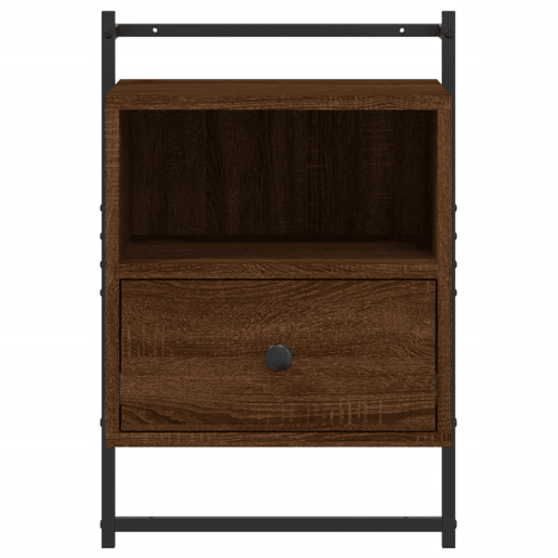 vidaXL Mesas cabeceira 2 pcs 40x30x61 deriv. madeira carvalho castanho vidaXL Mesas cabeceira 2 pcs 40x30x61 deriv. madeira carvalho castanho