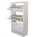 Zapatero Madera, Tres Puertas 63 Zapatero Madera, Tres Puertas 63 Blanco