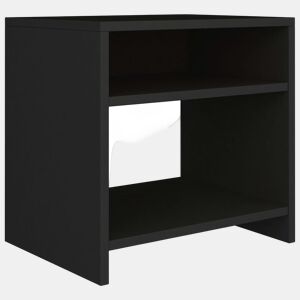 vidaXL Mesa de cabeceira 40x30x40 cm derivados de madeira preto