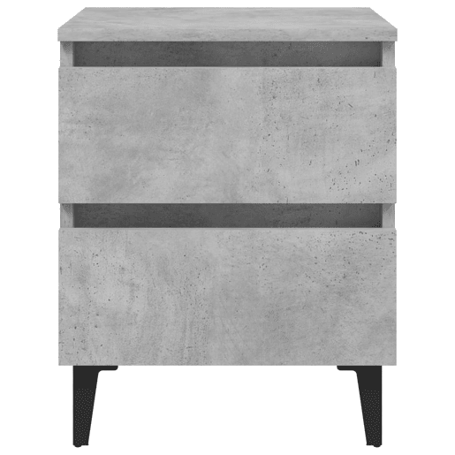 vidaXL Mesa de cabeceira 40x35x50cm derivados de madeira cinza cimento vidaXL Mesa de cabeceira 40x35x50cm derivados de madeira cinza cimento