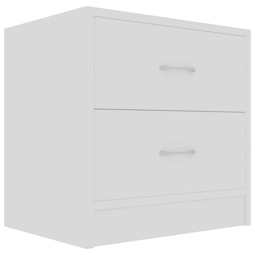 vidaXL Mesas de cabeceira 2 pcs 40x30x40cm derivados de madeira branco