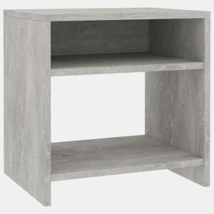 vidaXL Mesa de cabeceira 40x30x40cm derivados de madeira cinza cimento