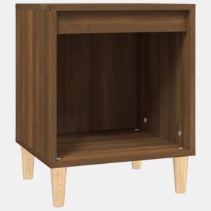 vidaXL Mesa de cabeceira 40x35x50 cm cor carvalho castanho