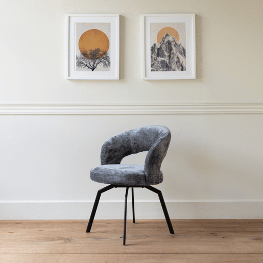 Silla de chenilla gris EHBA