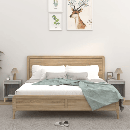 vidaXL Mesas de cabeceira 2 pcs 40x35x50 cm cinzento sonoma