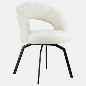 Silla de chenilla beige EHBA