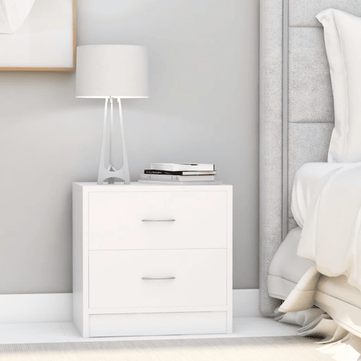 vidaXL Mesa de cabeceira 40x30x40 cm derivados de madeira branco vidaXL Mesa de cabeceira 40x30x40 cm derivados de madeira branco