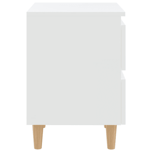 vidaXL Mesas de cabeceira 2 pcs c pernas de pinho 40x35x50 cm branco vidaXL Mesas de cabeceira 2 pcs c pernas de pinho 40x35x50 cm branco
