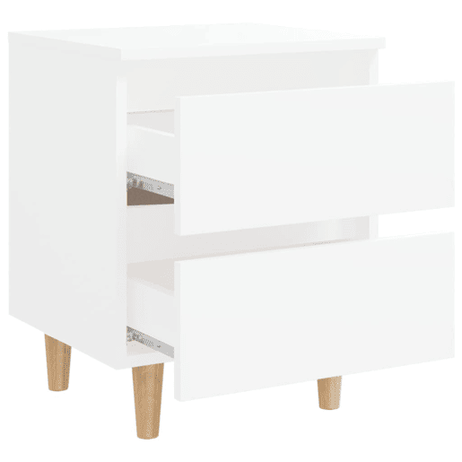 vidaXL Mesas de cabeceira 2 pcs c pernas de pinho 40x35x50 cm branco vidaXL Mesas de cabeceira 2 pcs c pernas de pinho 40x35x50 cm branco