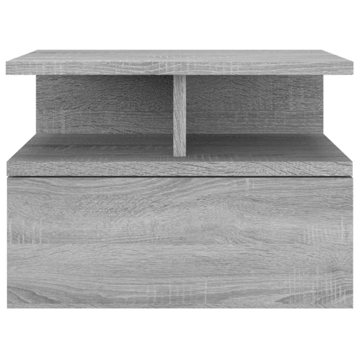 vidaXL Mesa cabeceira suspensa 40x31x27 cm madeira proc. sonoma cinza vidaXL Mesa cabeceira suspensa 40x31x27 cm madeira proc. sonoma cinza