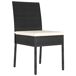 Conjunto de comedor de jardín 7 piezas ratán sintético Conjunto de comedor de jardín 7 piezas ratán sintético Negro