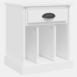 vidaXL Mesa de cabeceira 43x36x50 cm branco