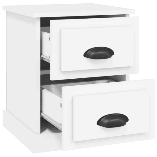 vidaXL Mesa de cabeceira 39x39x47,5 cm derivados de madeira branco vidaXL Mesa de cabeceira 39x39x47,5 cm derivados de madeira branco