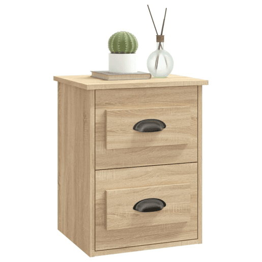 vidaXL Mesas de cabeceira parede 2 pcs 41,5x36x53 cm carvalho sonoma vidaXL Mesas de cabeceira parede 2 pcs 41,5x36x53 cm carvalho sonoma