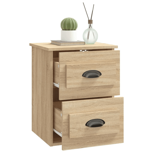 vidaXL Mesas de cabeceira parede 2 pcs 41,5x36x53 cm carvalho sonoma vidaXL Mesas de cabeceira parede 2 pcs 41,5x36x53 cm carvalho sonoma
