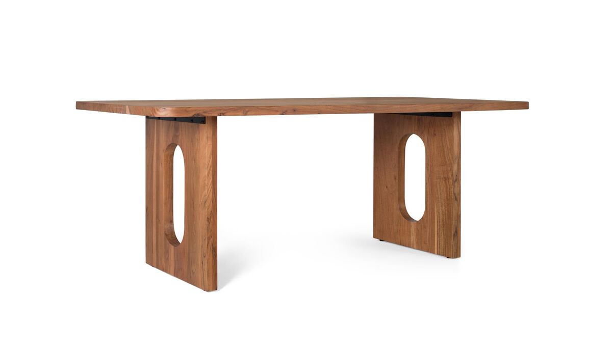 Mesa de comedor en madera de acacia natural