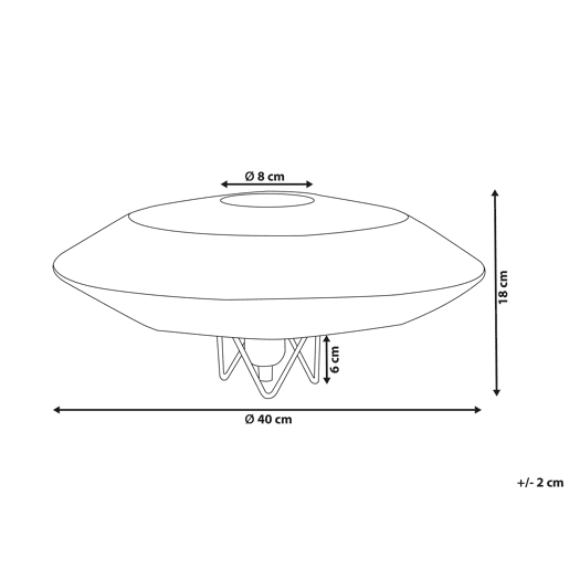 Beliani Candeeiro de mesa MENTIRI Beliani Candeeiro de mesa MENTIRI