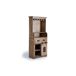 Mueble botellero 1 puerta corredera en madera de mango Mueble botellero 1 puerta corredera en madera de mango Marrón