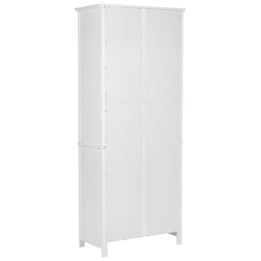 Armário com vitrine LUSBY 75 cm Branco