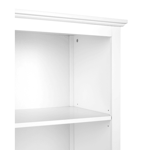 Armário com vitrine LUSBY 75 cm Branco