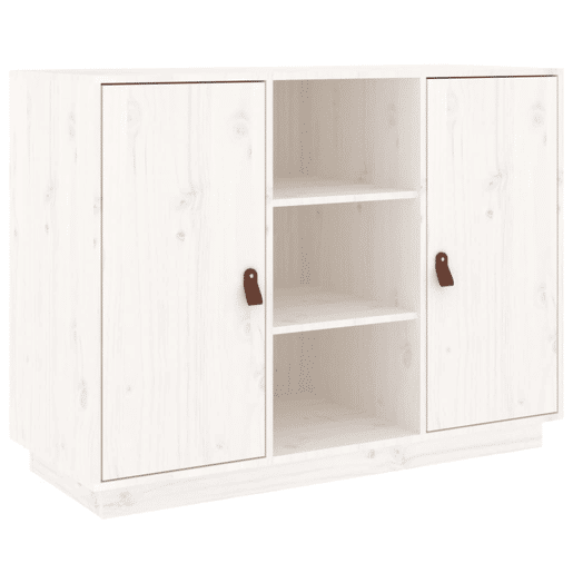 vidaXL Aparador 100x40x75 cm madeira de pinho maciça branco vidaXL Aparador 100x40x75 cm madeira de pinho maciça branco