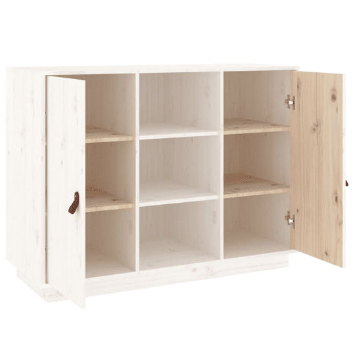 vidaXL Aparador 100x40x75 cm madeira de pinho maciça branco vidaXL Aparador 100x40x75 cm madeira de pinho maciça branco