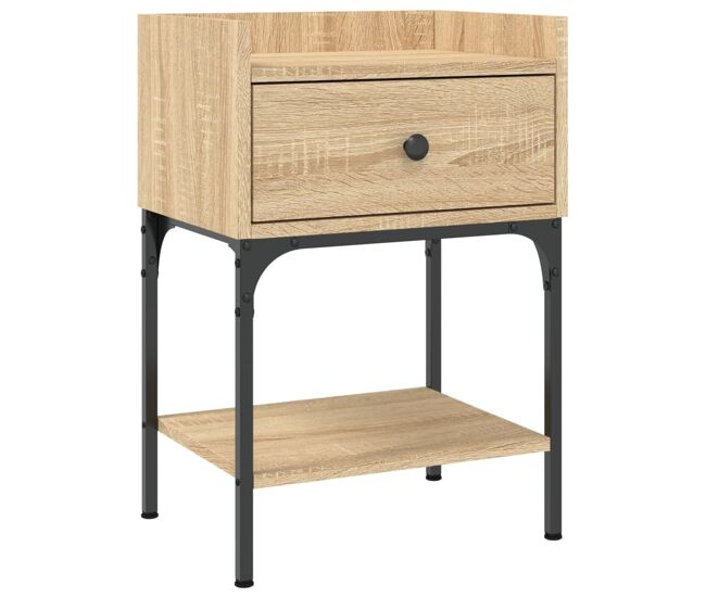 Vidaxl mesita de noche madera de ingeniería roble sonoma 40,5x31x60 cm