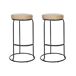 Beliani Silla de bar MILROY Beliani Silla de bar MILROY Beige