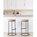 Beliani Silla de bar MILROY Beliani Silla de bar MILROY Beige