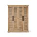 Armario 4 puertas fabricado en madera de mango Armario 4 puertas fabricado en madera de mango Marrón