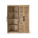 Armario 4 puertas fabricado en madera de mango Armario 4 puertas fabricado en madera de mango Marrón