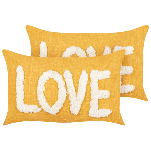 Beliani Almofada decorativa LOVE