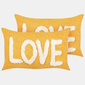 Beliani Almofada decorativa LOVE